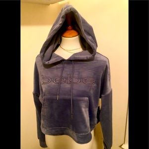 NWT Bebe Slate Blue Luxury Soft Hoodie ❤️💕